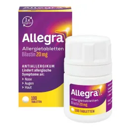 Allegra allergy tablets 20 mg tablets can, 100 pcs