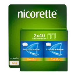 Nicorette Fruit 2 mg pressed lozenges, 80 pcs