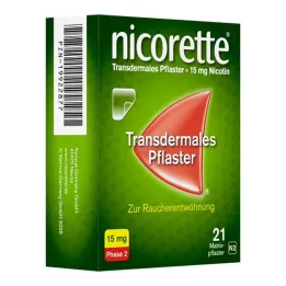 nicorette TX plaster 15 mg, 21 pcs