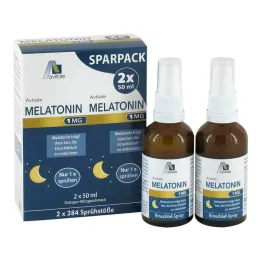 Melatonin 1 mg sleep spray, 2x50 ml