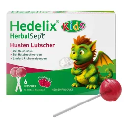 Hedelix Herbalsept Cough Lollipops Kids, 6 pcs