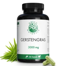 Green Naturals® barley grass 3000 mg capsules vegan (240 pieces)