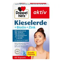 Doppelherz silica + biotin + zinc capsules, 60 pcs
