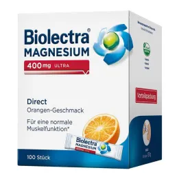 Biolectra Magnesium 400 mg ultra Direct Orange, 100 pcs