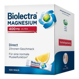 Biolectra Magnesium 400 mg ultra Direct Lemon, 100 pcs