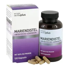 Activplus milk thistle + artichoke + dandelion capsules, 120 pieces