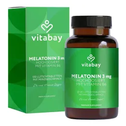 Melatonin high dose 3 mg + vitamin B6 vegan Lut., 120 pcs