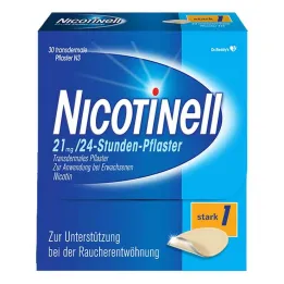 NICOTINELL 21 mg / 24-hour nicotine patches, patch strength strong (1), 30 pcs