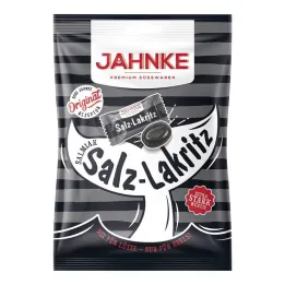 Jahnke Salmiak salt licorice sweets, 125 g