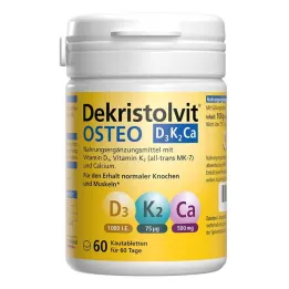 Dekristolvit Osteo D3K2Ca chewable tablets, 60 pcs