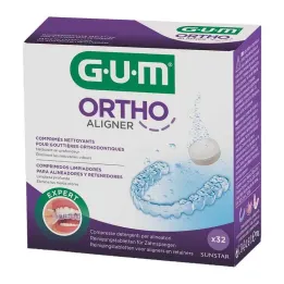GUM Ortho Aligner cleaning tablets, 32 pcs
